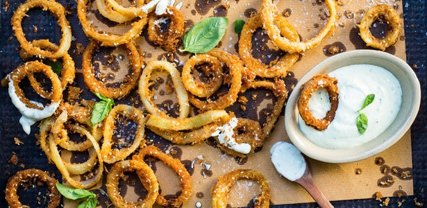 LCHF crispy onion rings
