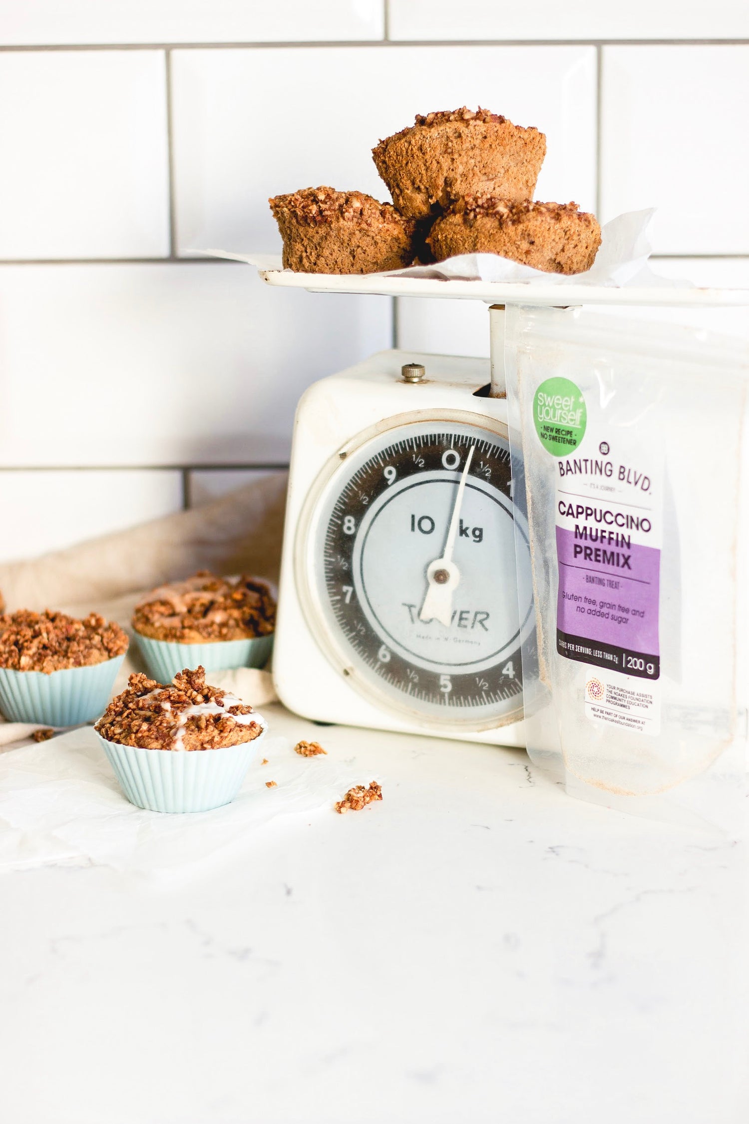 Banting Blvd Cappuccino Crumble Muffins