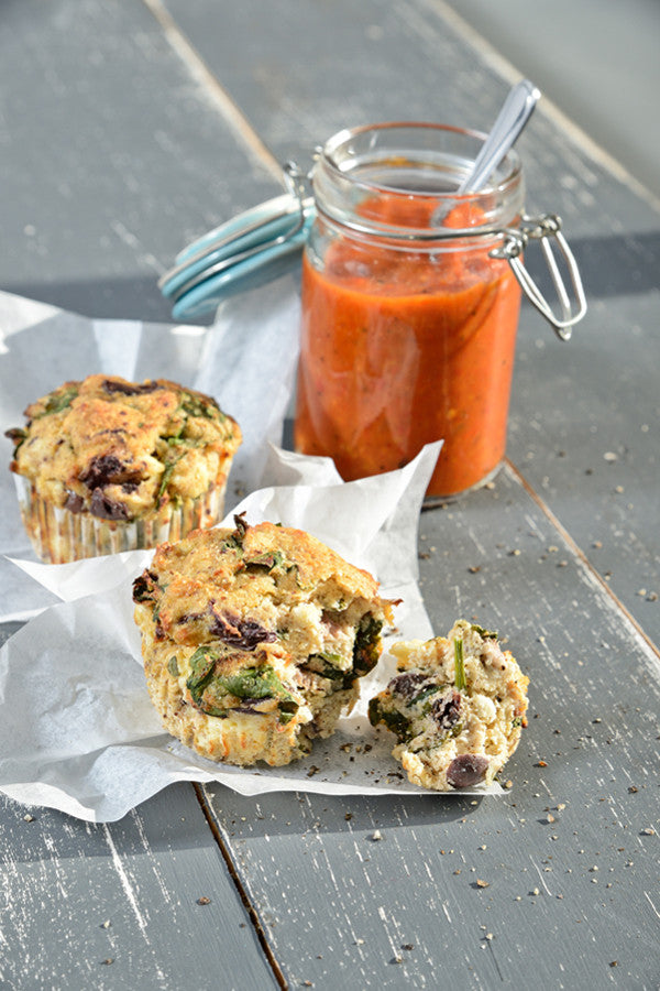 Banting Blvd’s Greek Style Savoury Muffins with Roasted Red Pepper Soup