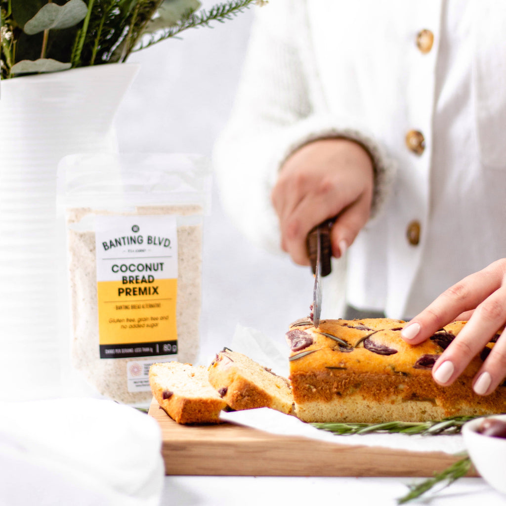 Olive and Rosemary Banting Bread