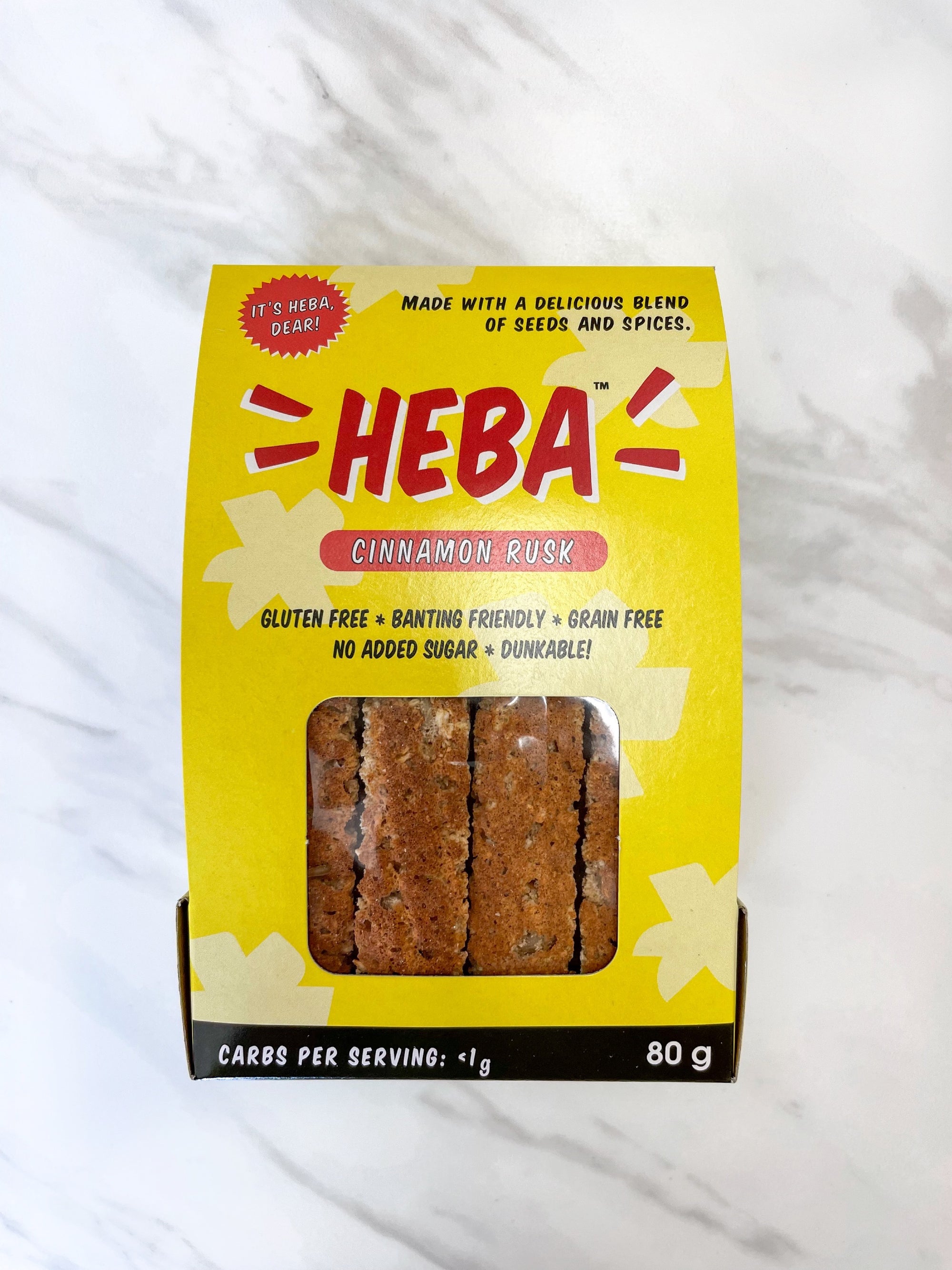 HEBA Cinnamon Rusk 80g
