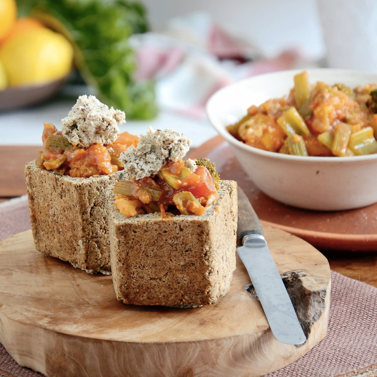 HEBA Bunny Chow with Vegetable Curry