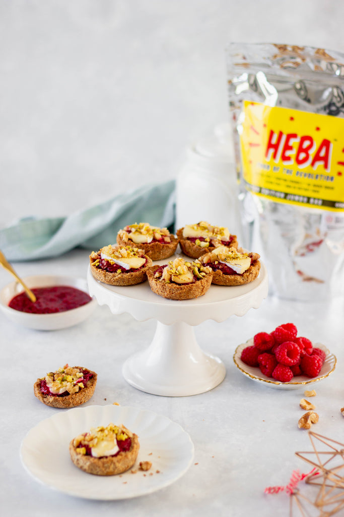 Festive HEBA Raspberry & Brie Tartlets
