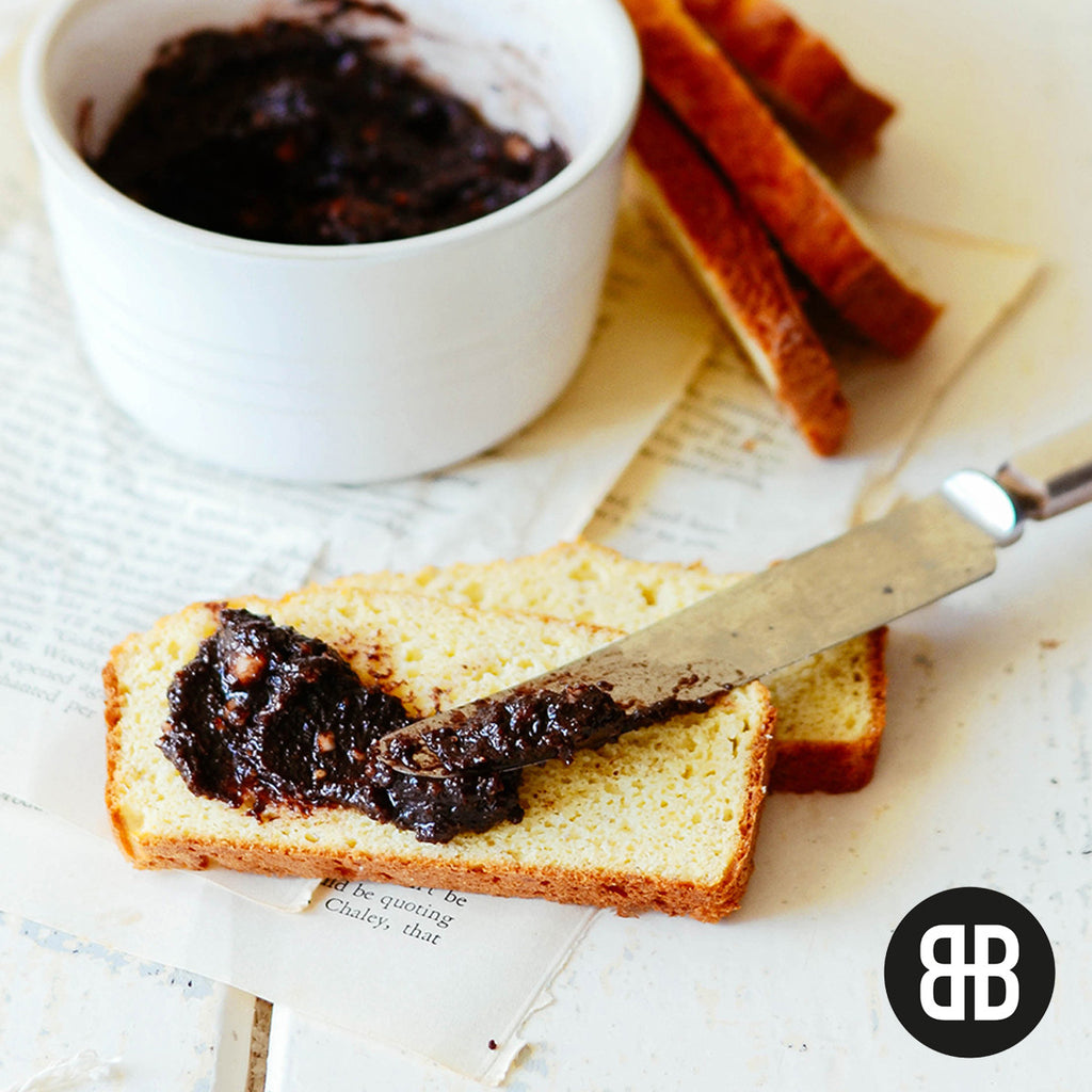 BANTING BLVD Coconut Bread Premix with homemade LCHF Nutella