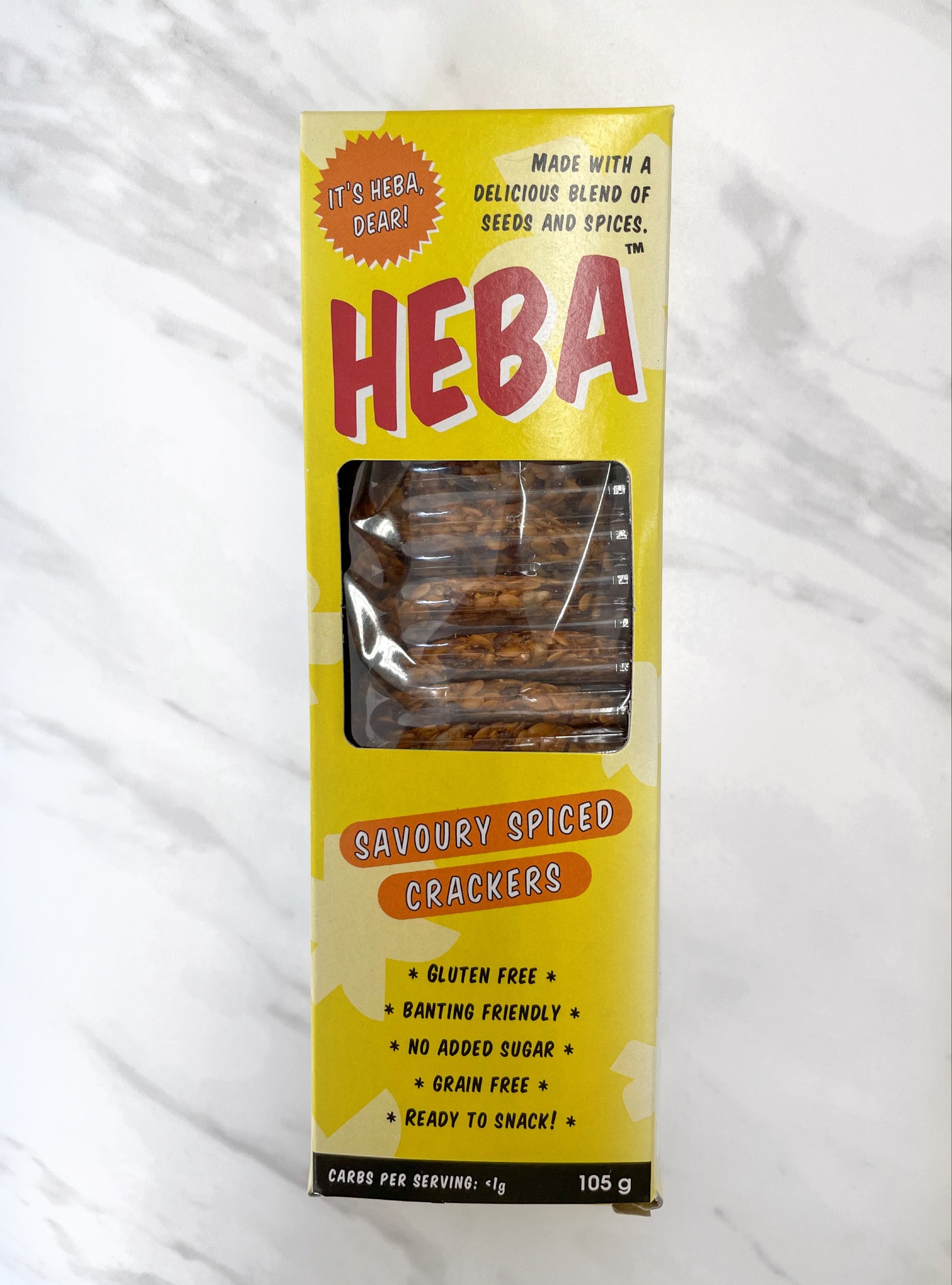HEBA Savoury Spiced Crackers 105g