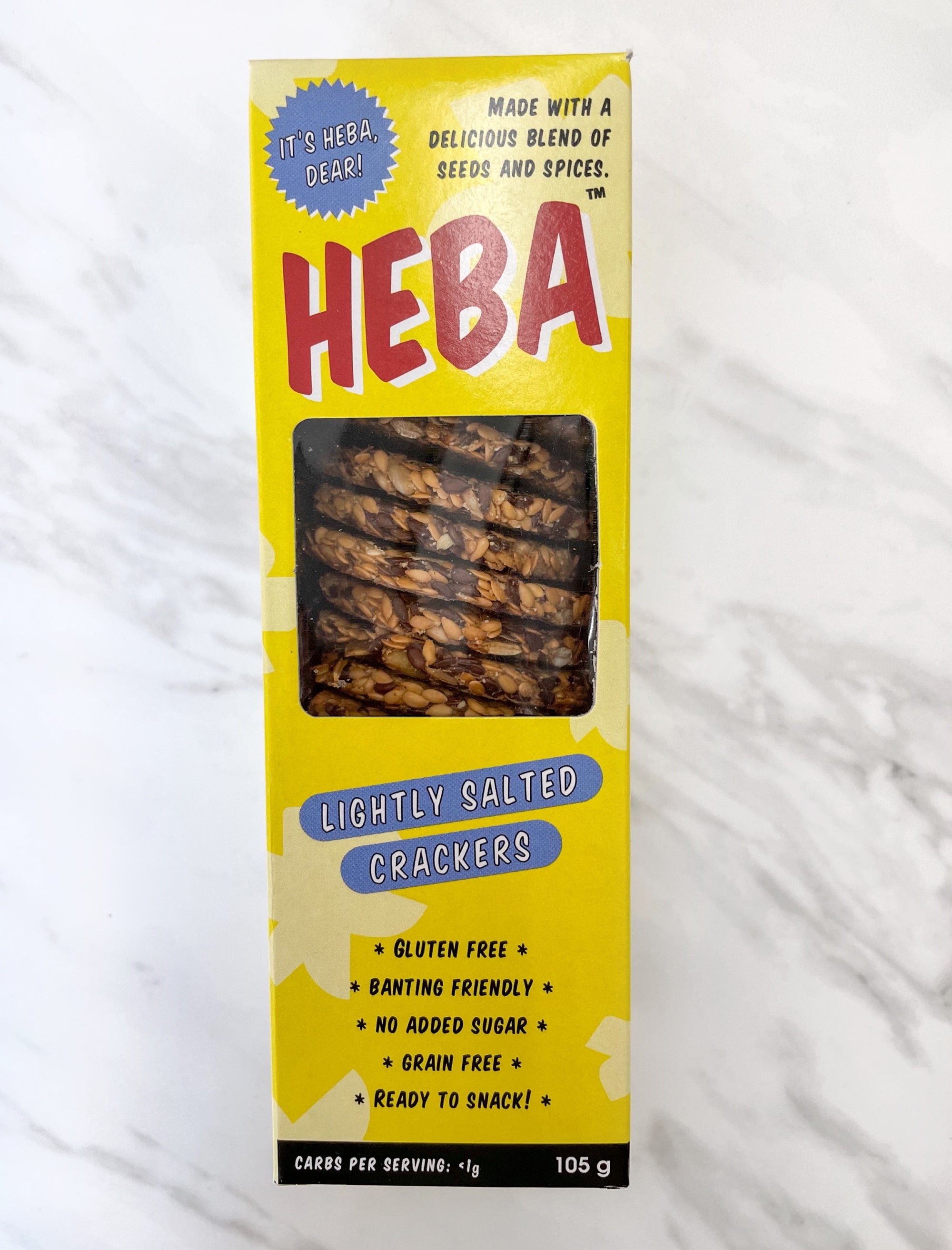 HEBA Lightly Salted Crackers 105g